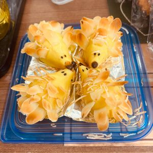 puricoの作ってみた!投稿(【レンジとトースターで】簡単で可愛いハリネズミスイートポテト)