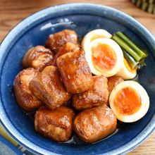 \煮込み5分/肉巻き厚揚げの角煮風