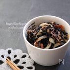 ご飯が進みすぎる＊ひじきの洋風ベーコンバター炒め