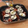 秋刀魚となすのパン粉焼きの工程5