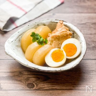 味しみしみ♩手羽元と大根の煮物