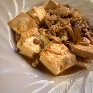 1616201の作ってみた!投稿(ワンパン10分！【豚こま肉と豆腐のすき煮】ご飯すすむ甘辛味♩)