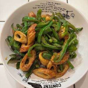 mi-koの作ってみた!投稿(食材2つで簡単【ピーマンとちくわのカレー炒め】お弁当に◎)