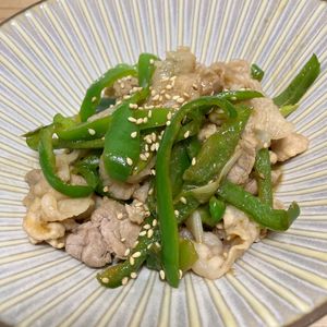 Natsukoの作ってみた!投稿(ピーマン嫌いが食べた！『豚こまとピーマンの生姜焼き』)