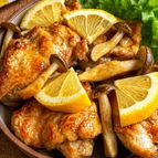 【レモンバター醤油のきのこチキン】爽やか＆コク旨♡