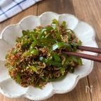 絶品！ご飯が進む♡︎ピーマンとじゃこのおかか和え