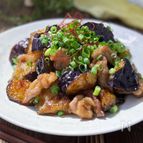 【豚こま肉とナスのさっぱり甘辛炒め】タレがたまらない♪