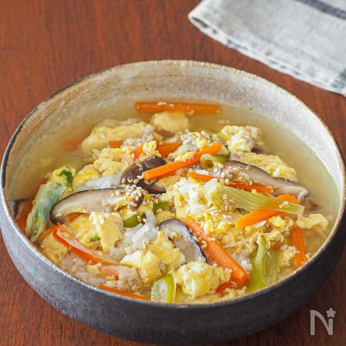 【簡単卵クッパ】10分 お腹に優しい腸活レシピ