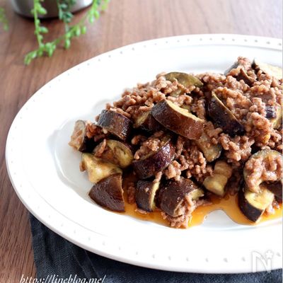 レンジで簡単!【茄子と挽き肉のボロネーゼソース】