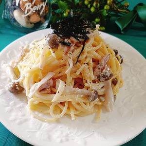 AKARI☆の作ってみた!投稿(【ワンパン！きのことベーコンのレモンクリームパスタ】絶品！)