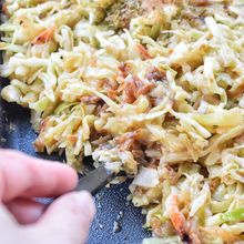 【基本のもんじゃ焼き】簡単手軽◎激うま！お焦げがたまらない！