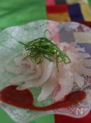 真鯛の韓国風カルパッチョ