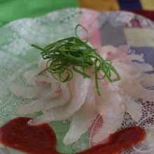 真鯛の韓国風カルパッチョ