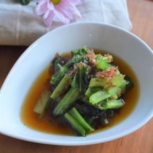 レンジで簡単♪小松菜の煮びたし