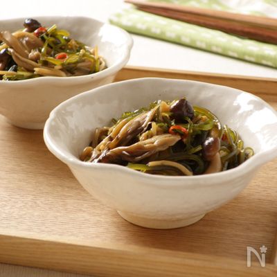 きのこと昆布の煮もの