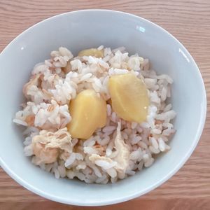ミルクの作ってみた!投稿(白だしで栗ご飯)