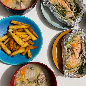 あんまんの作ってみた!投稿(子供が好きな味＊さつまいもの塩バター炒め)