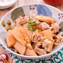 【豚肉とたけのこの煮物】煮るだけ簡単♪春の煮物おかず♡