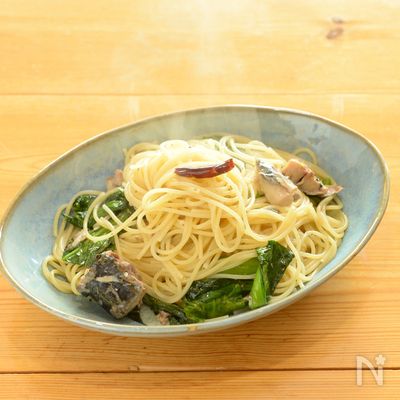 ねこまっしぐら。サバ缶パスタ