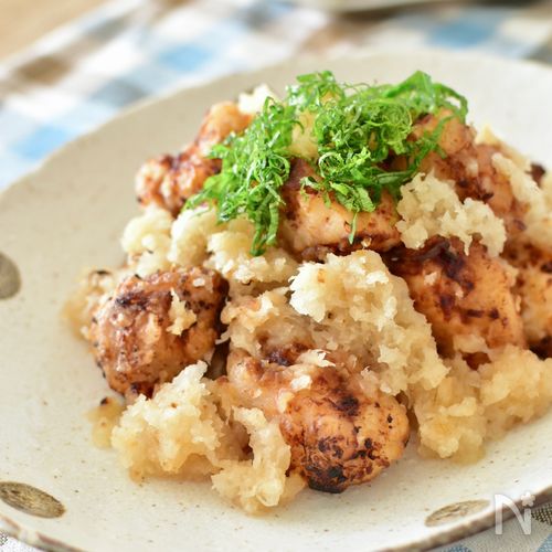 [鶏むね肉の和風おろしから揚げ]塩こうじでしっとり♪