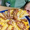 まゆのの作ってみた!投稿(コーンたっぷりガーリックマヨピザ♪市販のピザ生地で簡単！)