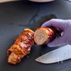 豚バラ薄切り肉でくるっと焼豚〜味しみ卵と焼きネギ添え〜の工程6