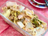 レンジで簡単♡白菜のさっぱりゆかり和え【ヘルシー作りおき】