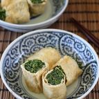 豆苗の稲荷煮。包丁まな板いらずレンチンであっという間に1品！