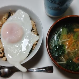 小梅法師の作ってみた!投稿(大葉のガパオライス)