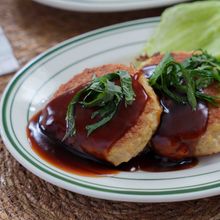 【豆腐ハンバーグ】ワンパンで作るかさましおかず