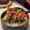 10分で完成！【トマトそぼろ丼】の工程7