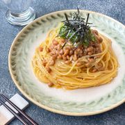 至福のレンチン納豆パスタ【全ての納豆好きさんに捧ぐ】