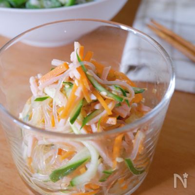 5分で完成！〈梅の春雨サラダ〉夏仕様でさっぱりおかず！