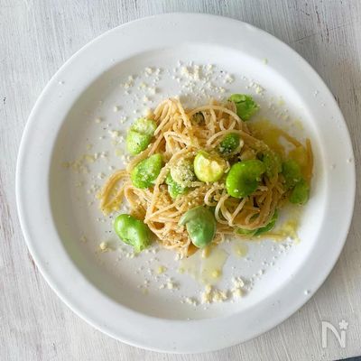 ⭐️空豆のパスタ