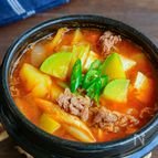 韓国味噌を使って本格牛肉テンジャンチゲ