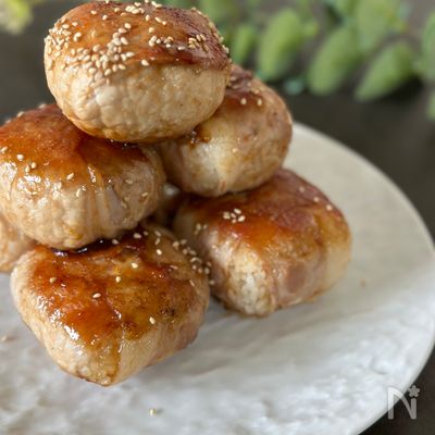 チーズ入り肉巻きおにぎり