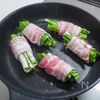 一味でピリッと「ニラの豚バラ巻きポン酢焼き」の工程2