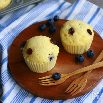 レンジで作る！レーズン入り蒸しパン