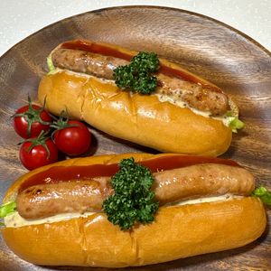 楽ラク手抜キッチン🐶🐾の作ってみた!投稿(ホットドッグ　ハニーマスタード)