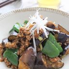 なすとひき肉の中華炒め