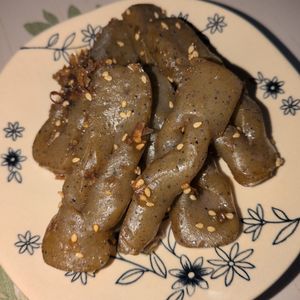 KUMIKOの作ってみた!投稿(佃煮風こんにゃくの甘辛煮♩食材はこんにゃくのみ！ラクうま副菜)