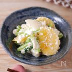 ポリ袋で作るから簡単！柿とカブの白和え