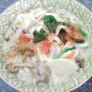 M＊Pの作ってみた!投稿(アーモンドミルク味噌煮込みうどん )