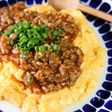 ふわふわたまごのひき肉あんかけ。