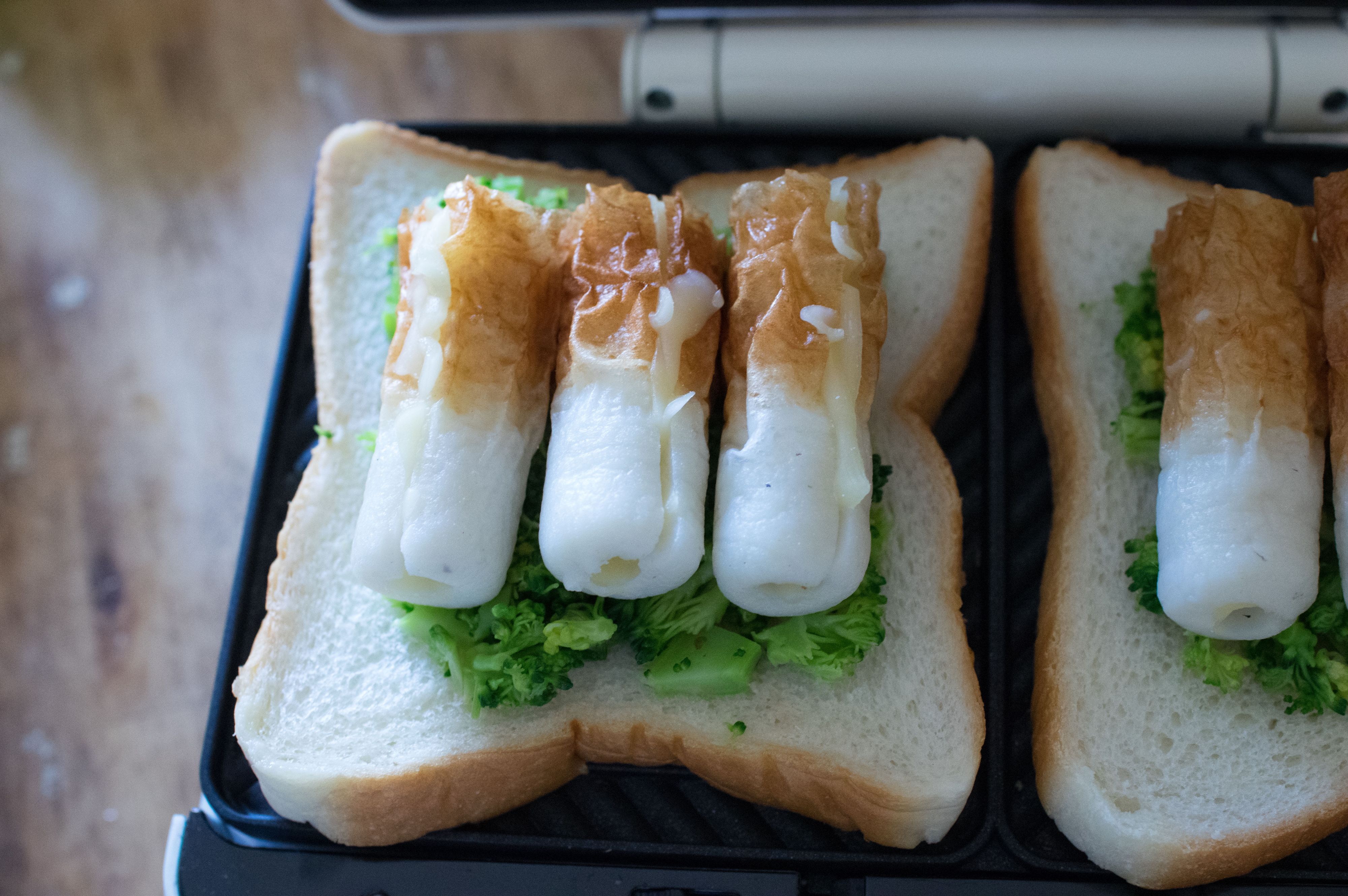 ちくわパン風ボリュームホットサンド レシピサイトnadia