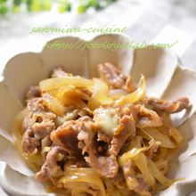 ご飯が進む!豚肉と玉ねぎの醤油麹チーズ蒸し☆