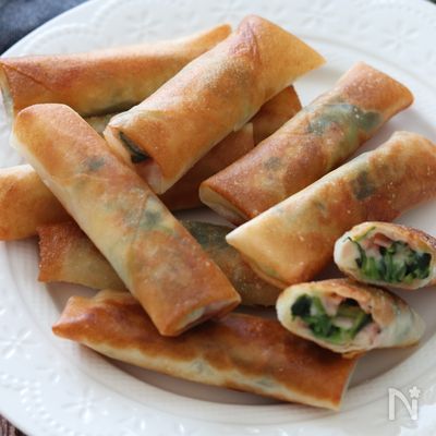【ほうれん草ベーコンチーズ春巻き】パリッ!そのままで旨っ!