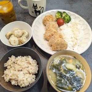 ひつじの作ってみた!投稿(フライド里芋（のり塩味）カリッともっちり♪)