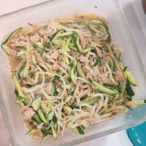 milkの作ってみた!投稿(抱えて食べたい♪【きゅうりともやしのツナナムル】)