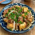 厚揚げと豚バラ《スタミナ♡生姜焼き》